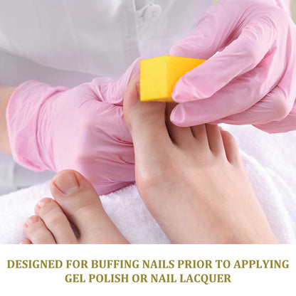 Ultra Gold Four-Sided Nail Buffing Block, 240 Grit, 3.75" L x 1" W x 1" H, Pack of 20 for Manicure and Pedicure Use