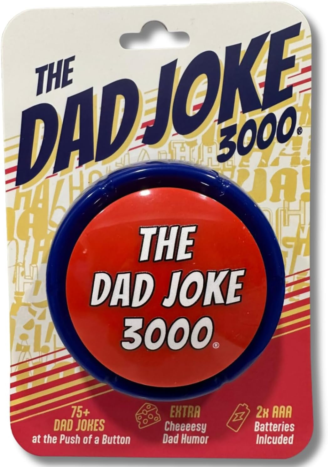 Dad Joke Button – Push-for-Laughs Talking Gag Gift for Dads, Offices & White Elephant