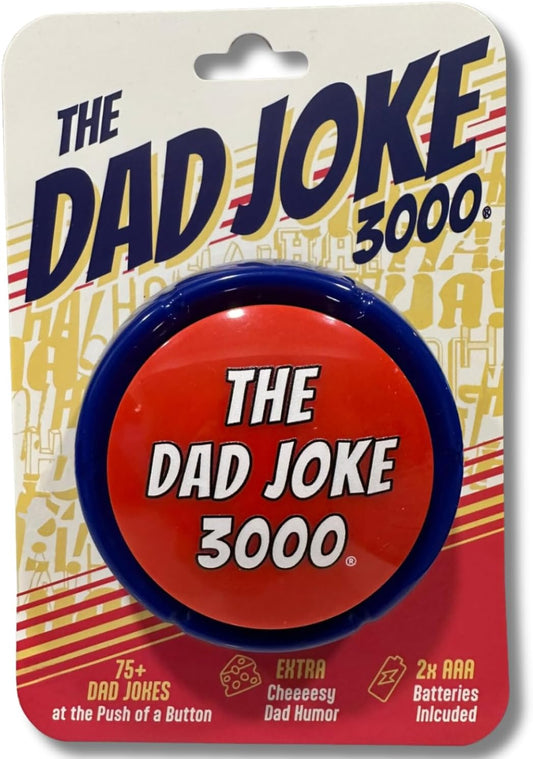 Dad Joke Button – Push-for-Laughs Talking Gag Gift for Dads, Offices & White Elephant