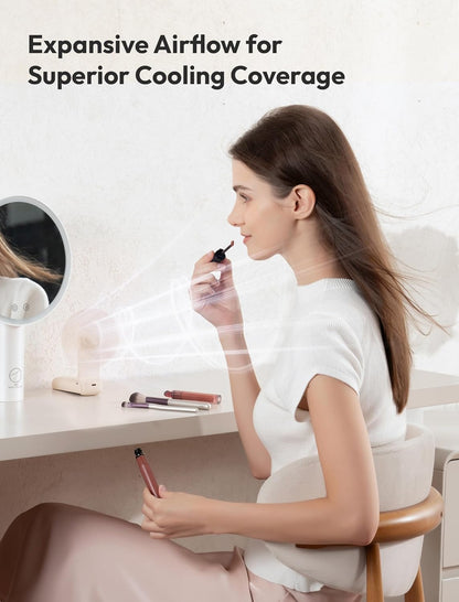 Slim Pocket Fan – Rechargeable Foldable Mini Fan for Travel, Desk & Summer Days