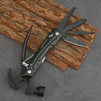 Ultimate 12-in-1 Multitool Hammer - Essential Outdoor Survival Gear for Camping, Hunting, Hiking & Emergency Situations