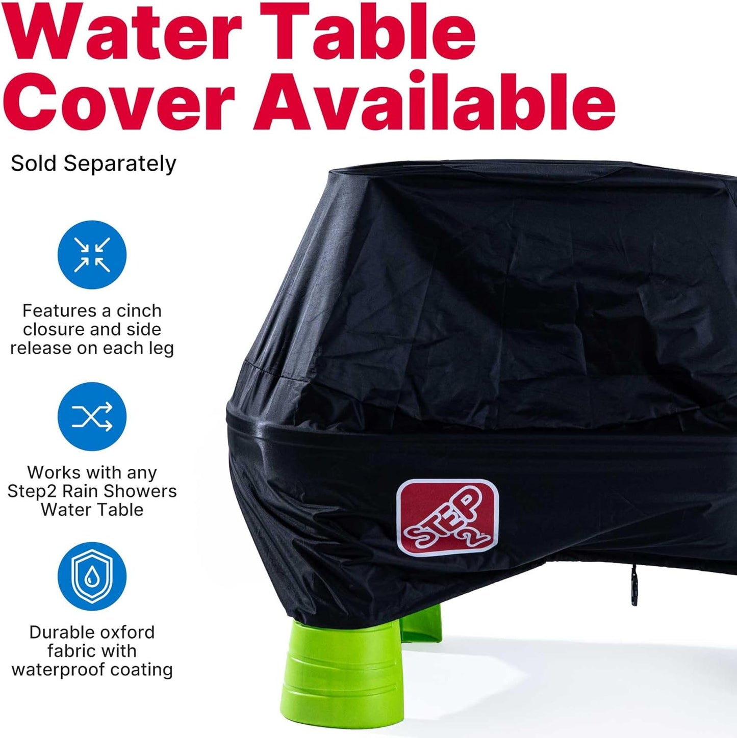 Toddler Rain Shower Water Table – Backyard Sensory Splash Playset with Accessories