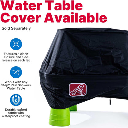 Toddler Rain Shower Water Table – Backyard Sensory Splash Playset with Accessories
