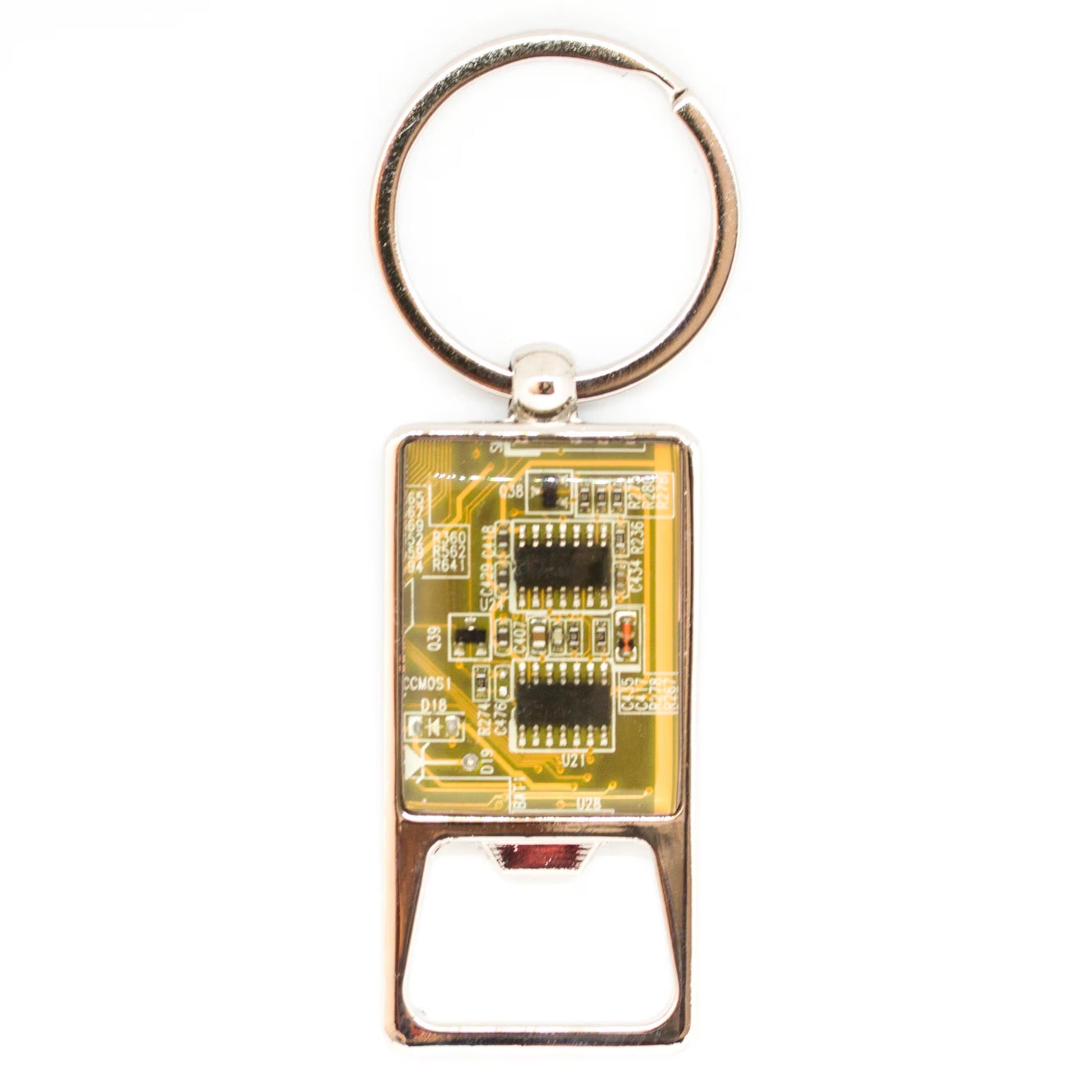 Custom Circuit Board Bottle Opener Keychain - Perfect Groomsmen Gift for Him
