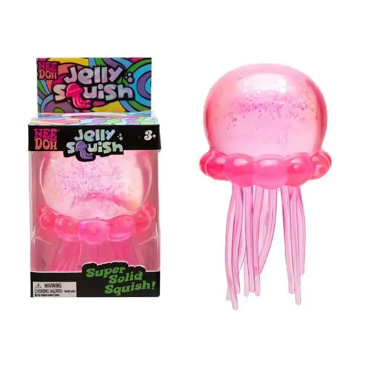 Explosive Crystal Jellyfish Squeeze Toy - Soft Rubber, Slow Rebound Decompression Fun for Kids!