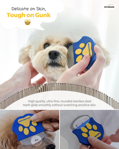 Gentle Pet Eye Comb – Stainless Steel Grooming Tool for Cats & Dogs