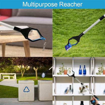 32" Lightweight Grabber Reacher Tool - Perfect Mobility Aid for Elderly, Litter Picker & Trash Claw (Blue)