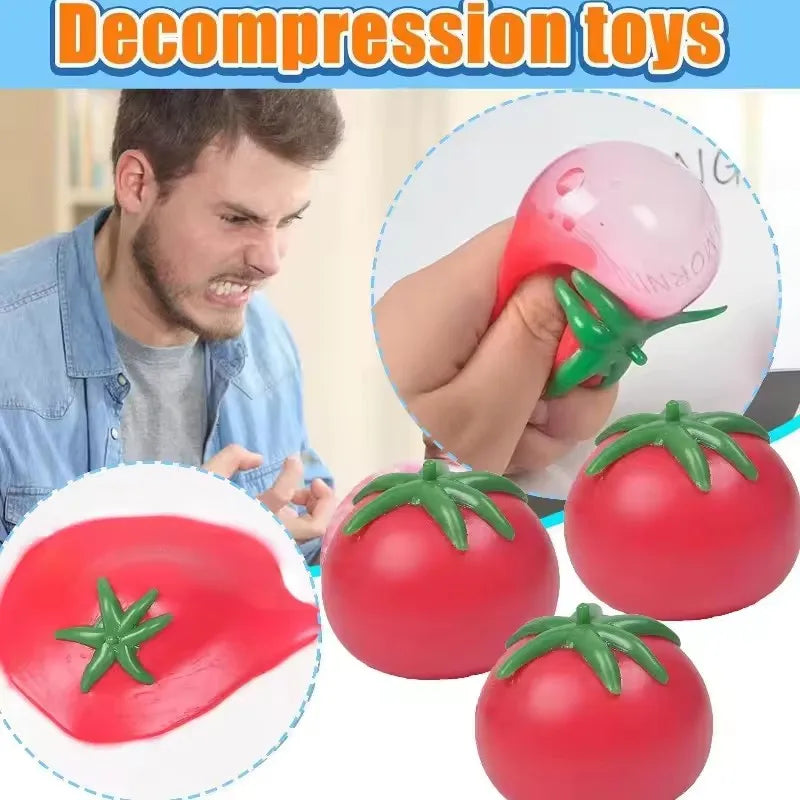 Taba Squishy Summer Fun Tomatoes - Unbreakable Water Balloons for Beach Battles & Kids' Squeeze Play