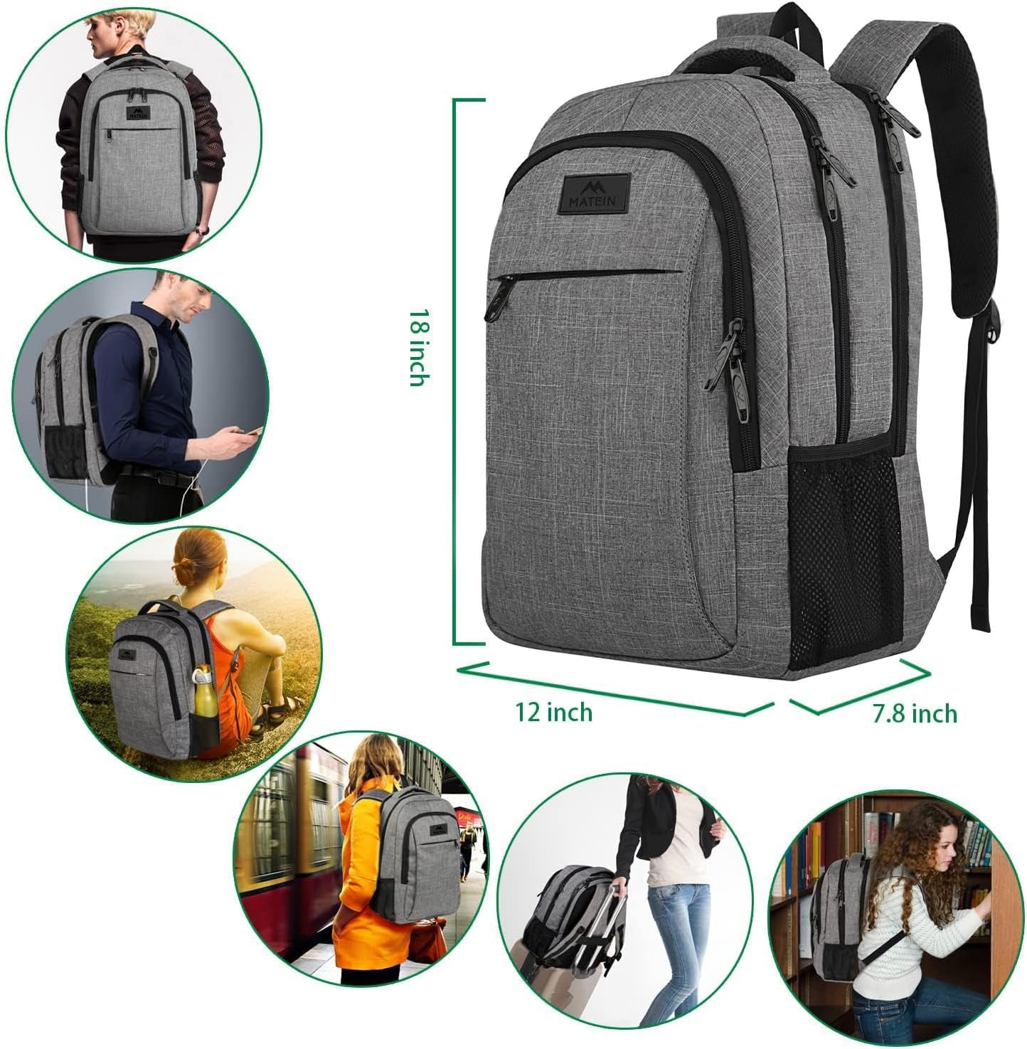 Anti-Theft Travel Laptop Backpack – Smart Organizer Bag for Work, School & Flights