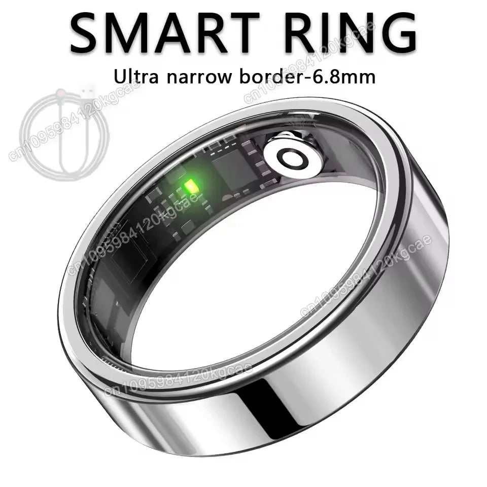 2026 Smart Ring: Heart Rate, Blood Pressure, Sleep Monitoring & Motion Tracking - IP68 Waterproof Gift for Men & Women