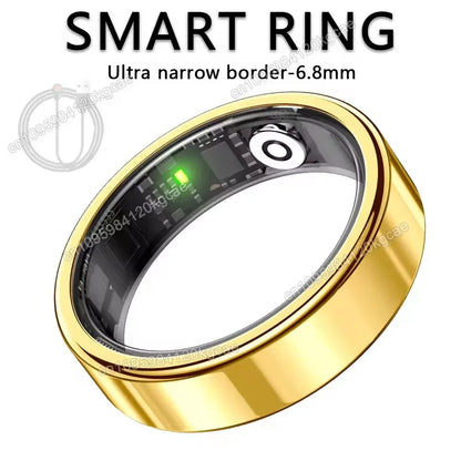2026 Smart Ring: Heart Rate, Blood Pressure, Sleep Monitoring & Motion Tracking - IP68 Waterproof Gift for Men & Women