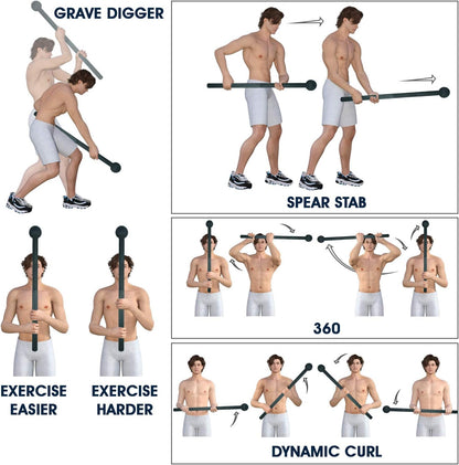 Steel Mace Bell for Comprehensive Strength Training - Full Body Workouts for Muscles, Shoulders, Grips, and Forearms - Available in 5 to 30 LB Options for Men and Women