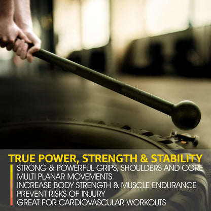 Steel Mace Bell for Comprehensive Strength Training - Full Body Workouts for Muscles, Shoulders, Grips, and Forearms - Available in 5 to 30 LB Options for Men and Women