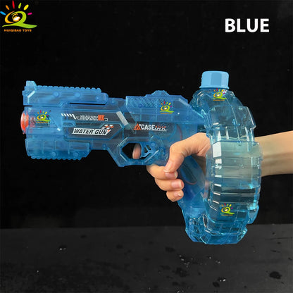 HUIQIBAO Ultimate Electric Water Gun - High-Capacity Automatic Water Pistol with LED Lights for Epic Summer Fun!