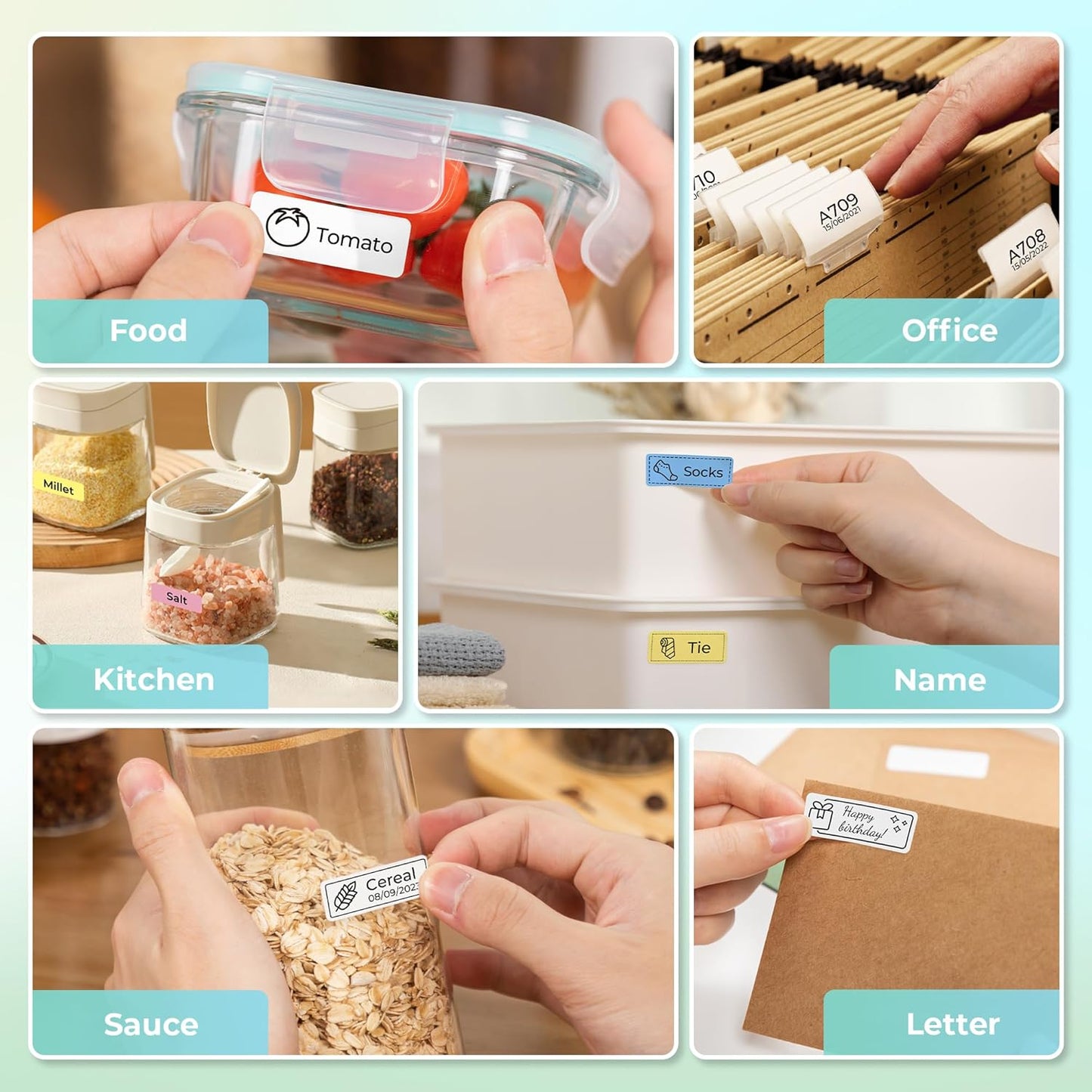 Bluetooth Mini Label Maker – Wireless Thermal Organizer Printer for Home, Desk & School