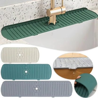 Silicone Sink Splash Guard and Drain Mat - Protect Your Kitchen & Bathroom Countertops!