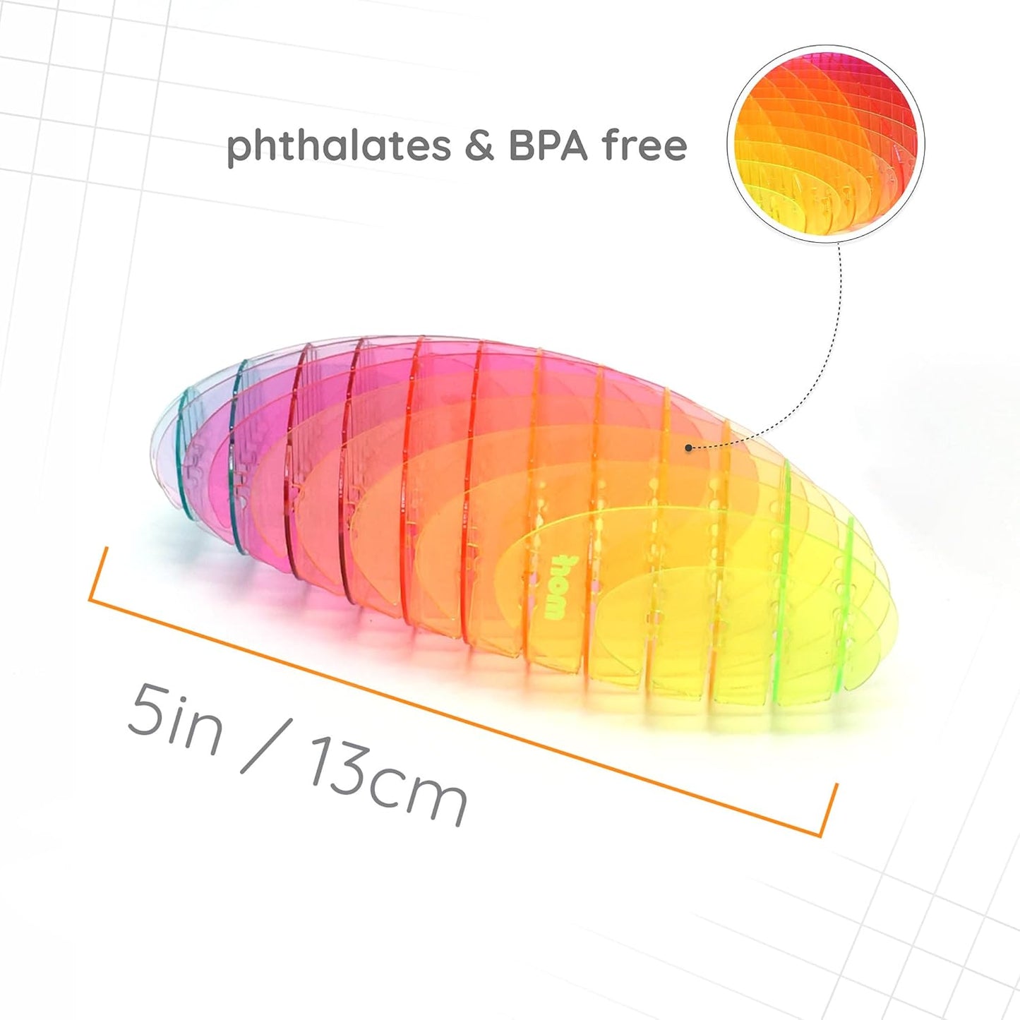 Fidget Worm Toy - Flexible 3D Sensory Slug for Stress Relief and Focus - Perfect for Kids, Teens, and Adults at Home, School, and Work