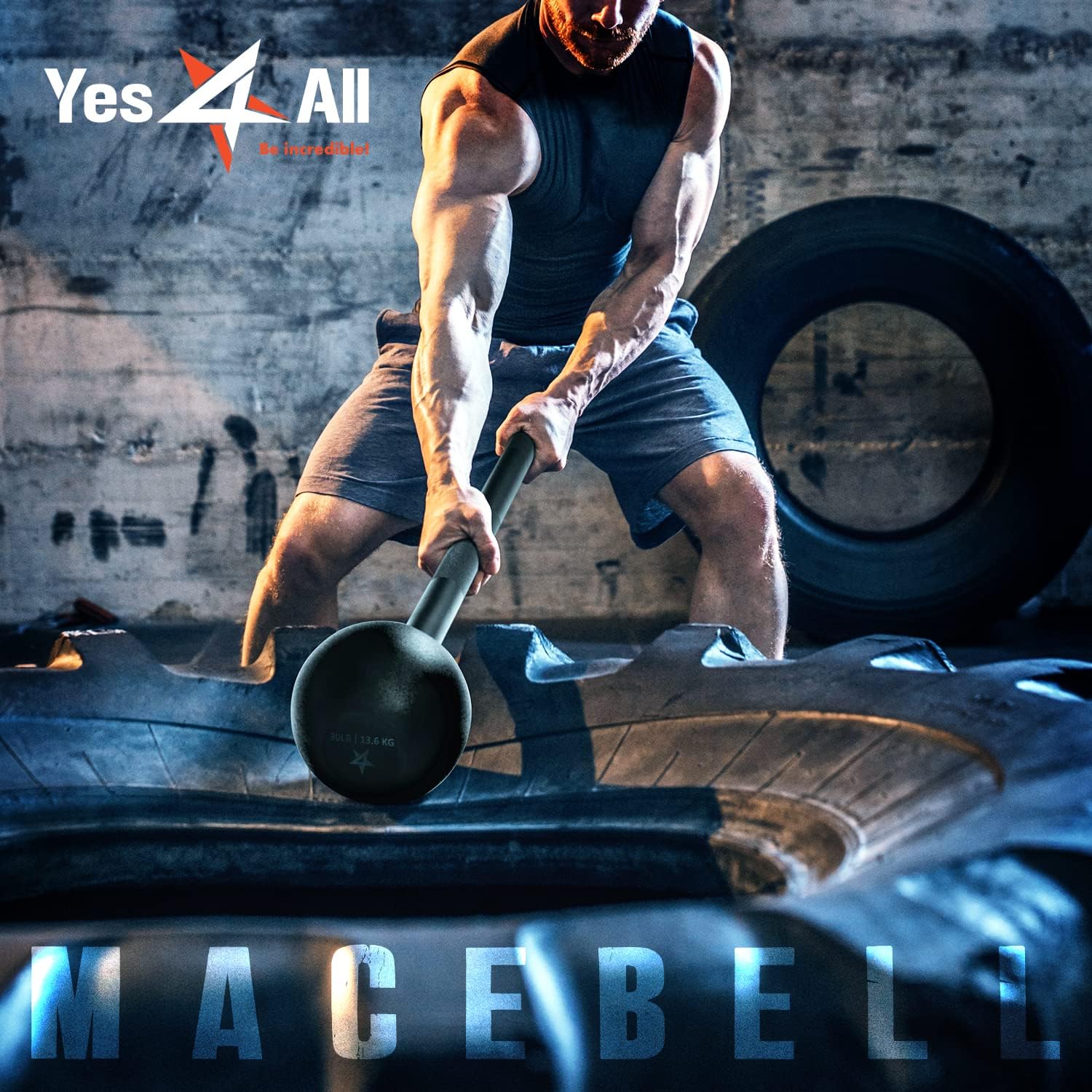 Steel Mace Bell for Comprehensive Strength Training - Full Body Workouts for Muscles, Shoulders, Grips, and Forearms - Available in 5 to 30 LB Options for Men and Women