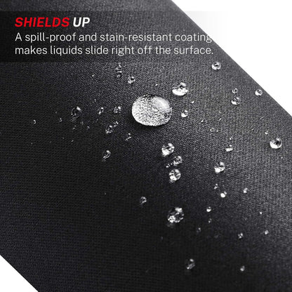 Upgrade Your Workspace with the Essential Black Mouse Pad - 30% Larger, Anti-Fray Edges, Non-Slip Base, and Waterproof Protection for Optimal Gaming and Office Use
