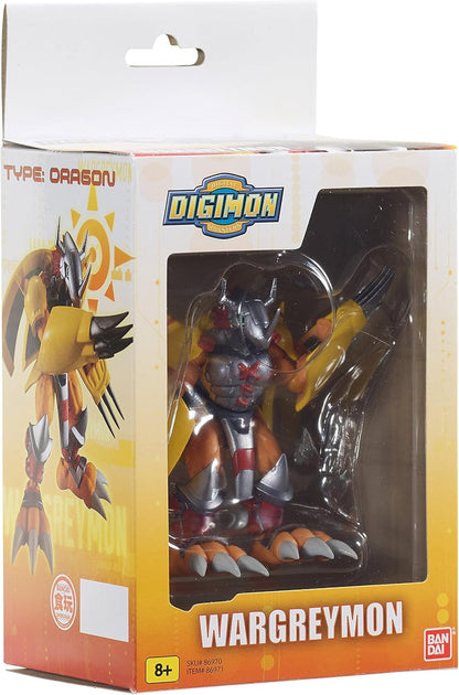 Bandai SHODO Digimon Adventure WarGreymon 3.5-Inch Poseable Figure — Yellow Armor, Dramon Killers, Anime-Accurate Detail, Ultimate Evolution