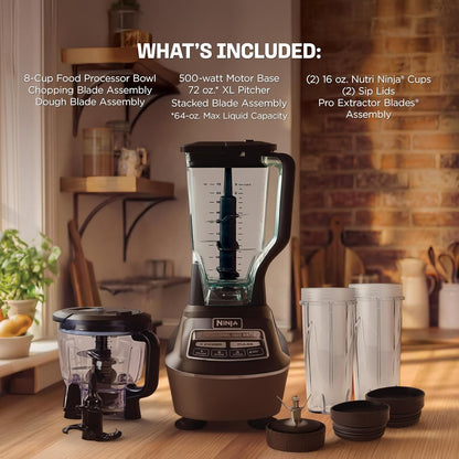 All-in-One Blender & Food Processor System – Smoothie, Chopping & Meal Prep Machine