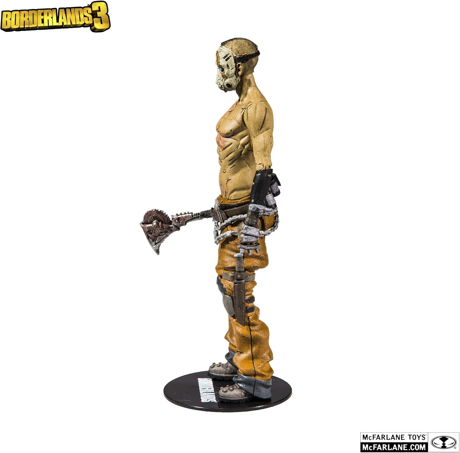 Borderlands 3 Psycho 7-Inch Action Figure — 12+ Points of Articulation, Buzz Axe Accessory, Borderlands 3 Window Box Packaging