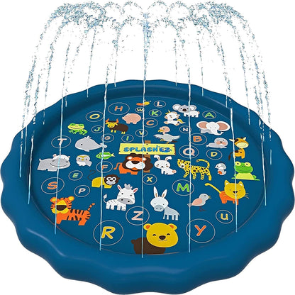 Backyard Splash Pad Sprinkler – 60-Inch Kids Water Play Mat