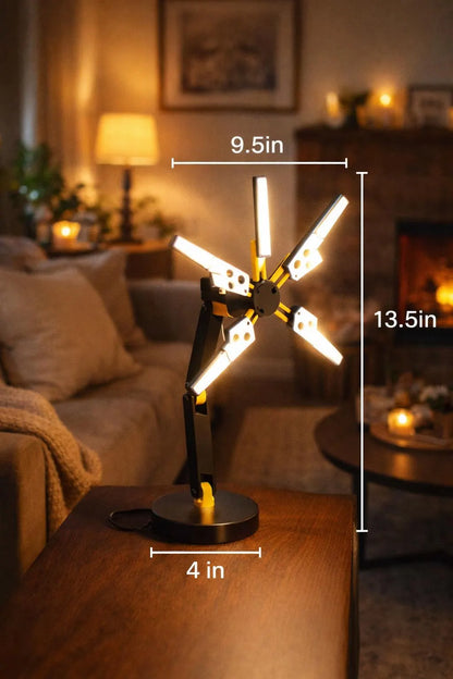 Futuristic LED Scanner Desk Lamp - Game-Inspired Sci-Fi Ambient Light for Your Space