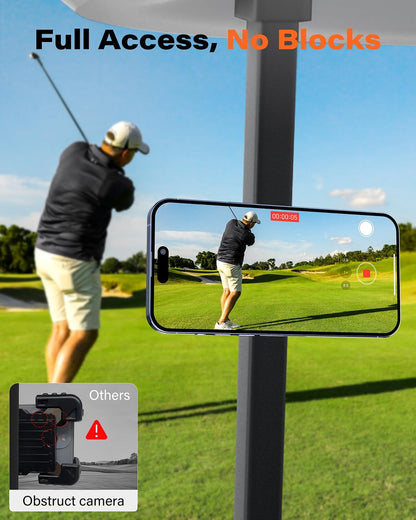 Alloy Magnetic Golf Cart Phone Holder for Magsafe Iphone, Unique Fathers Day Golf Gifts for Men Dad Him Husband Ladies Her Golfers, Golf Accessories Essentials Gadgets Fits EZGO, Club Car, Yamaha