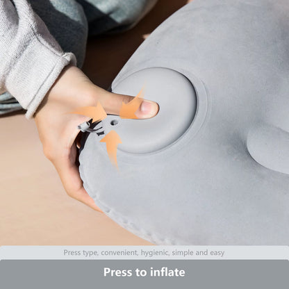 Ultralight Inflatable Camping Pillow - Portable Air Pillow for Ultimate Neck & Lumbar Support on Your Adventures