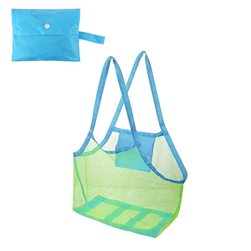 Ultimate Portable Beach Bag: Anti-Sand Mesh Storage for Kids' Toys & Towels - Large Capacity Waterproof Travel Bag
