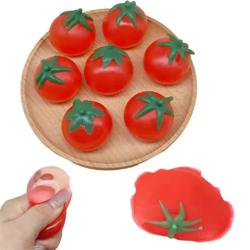 Taba Squishy Summer Fun Tomatoes - Unbreakable Water Balloons for Beach Battles & Kids' Squeeze Play