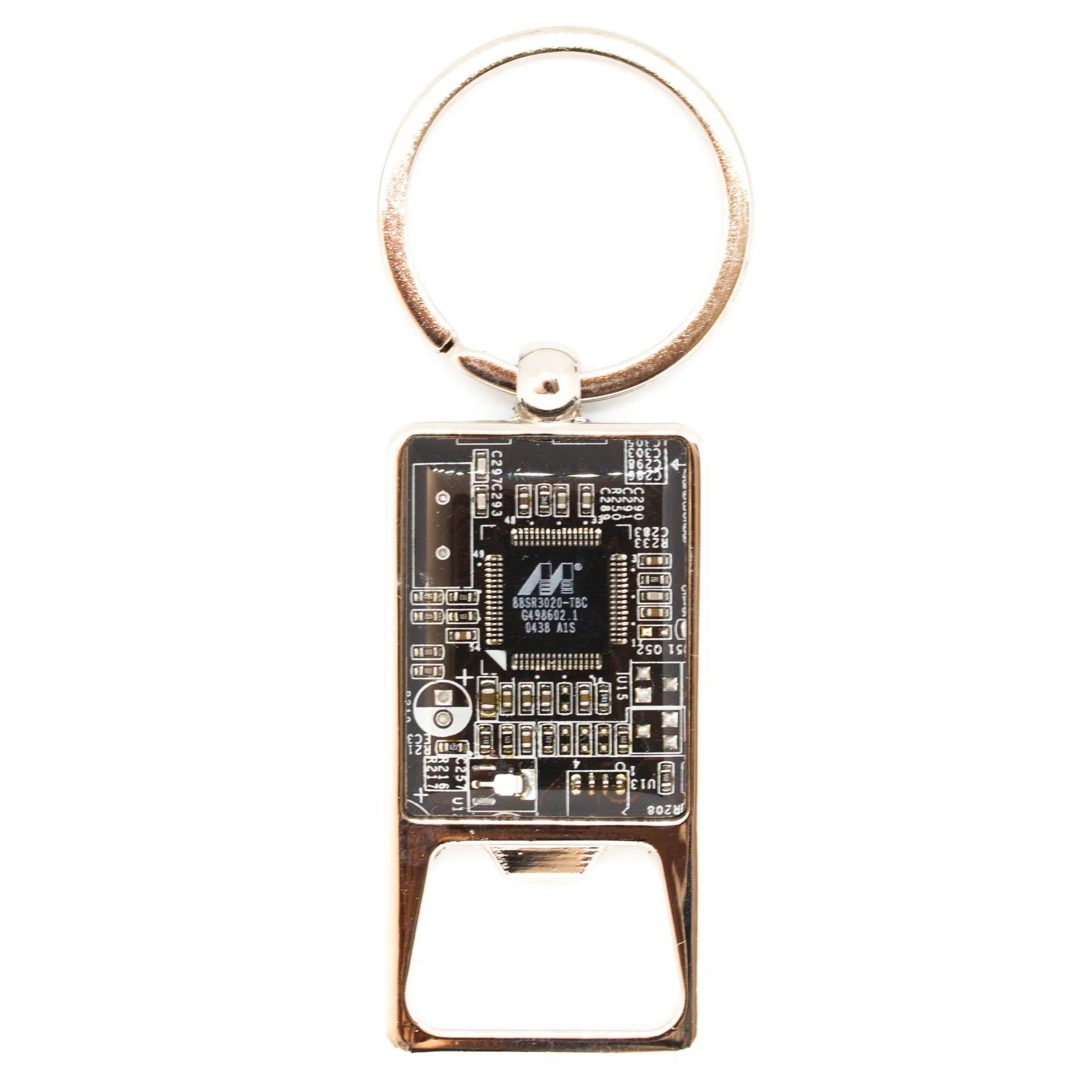 Custom Circuit Board Bottle Opener Keychain - Perfect Groomsmen Gift for Him