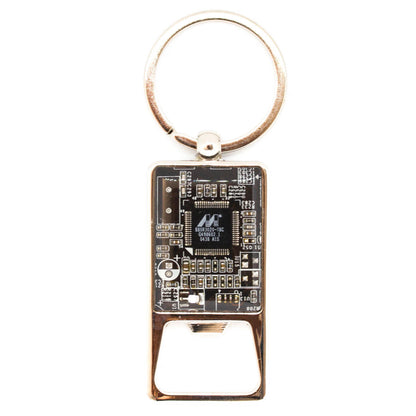 Custom Circuit Board Bottle Opener Keychain - Perfect Groomsmen Gift for Him