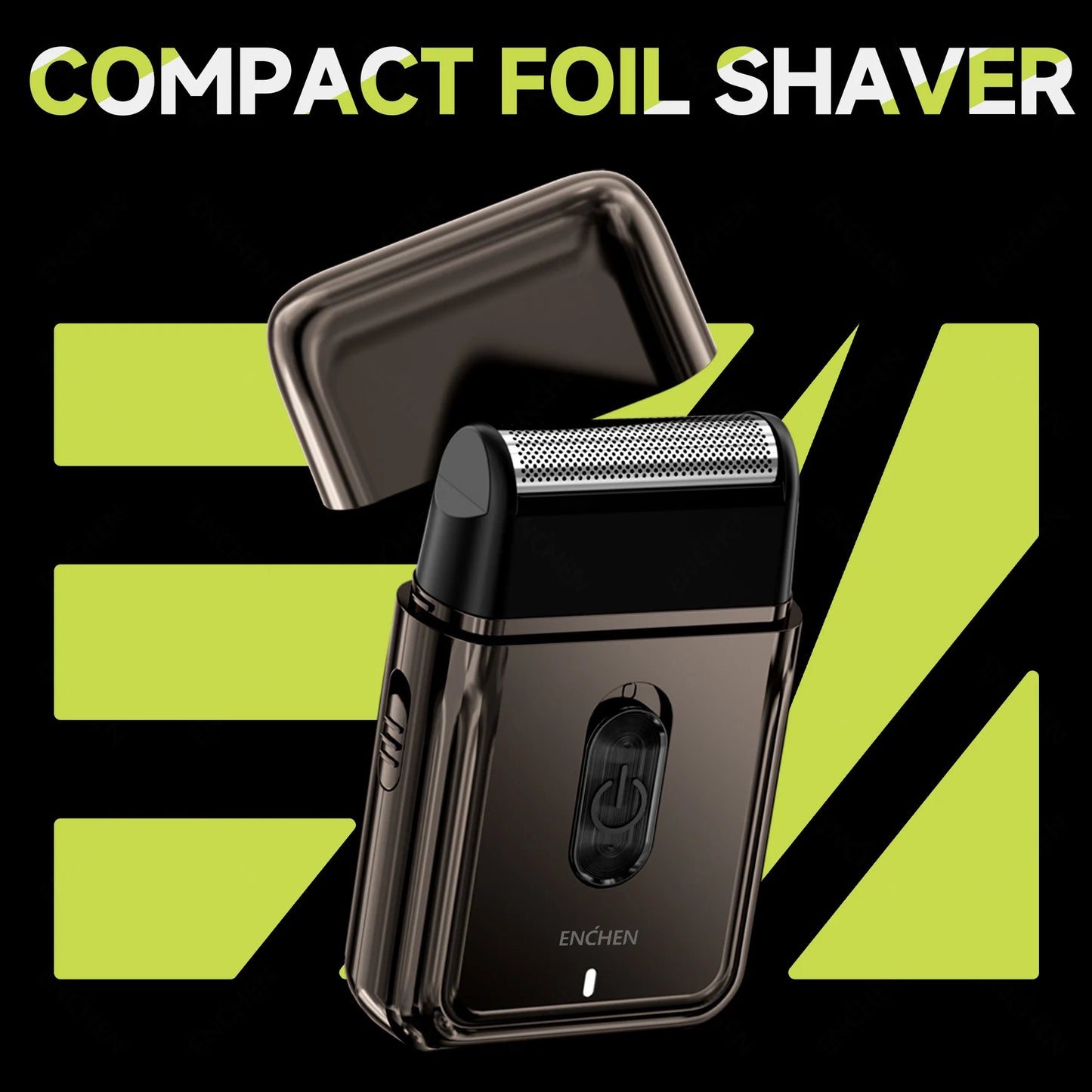 MS003 Compact Foil Shaver with Precision Trimmer - Fast Charging, 7000RPM Motor, LED Indicator