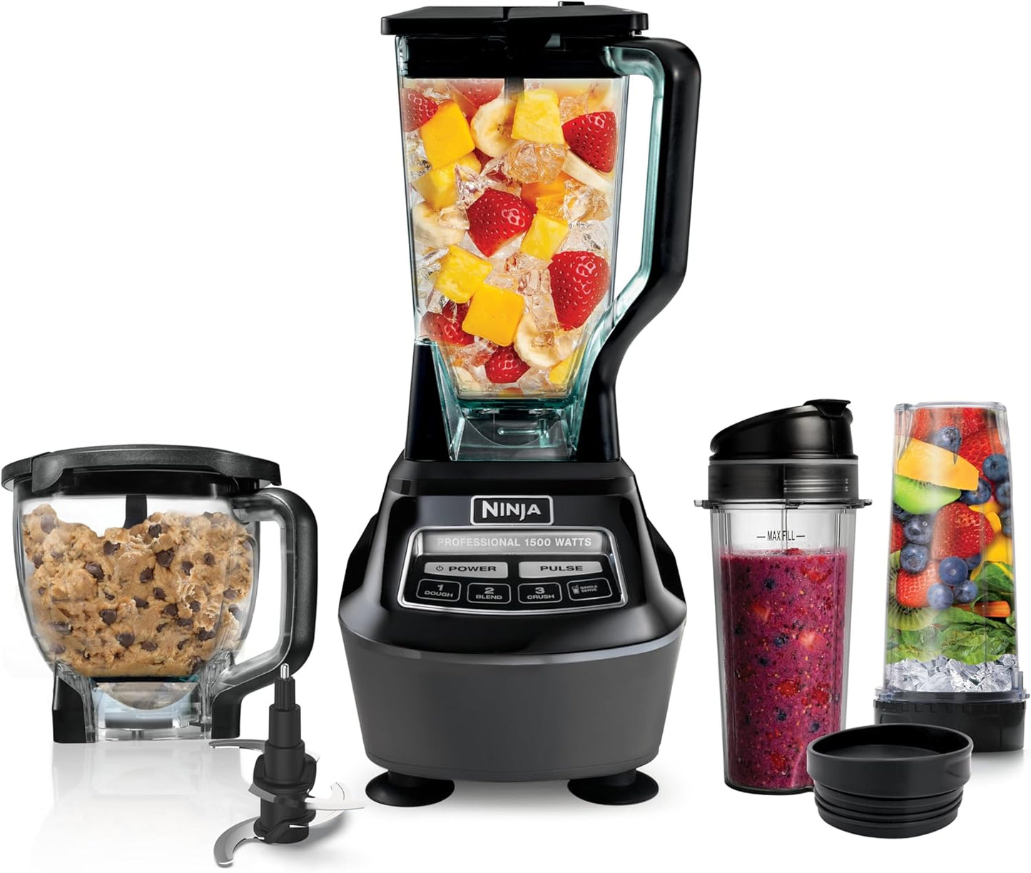 All-in-One Blender & Food Processor System – Smoothie, Chopping & Meal Prep Machine
