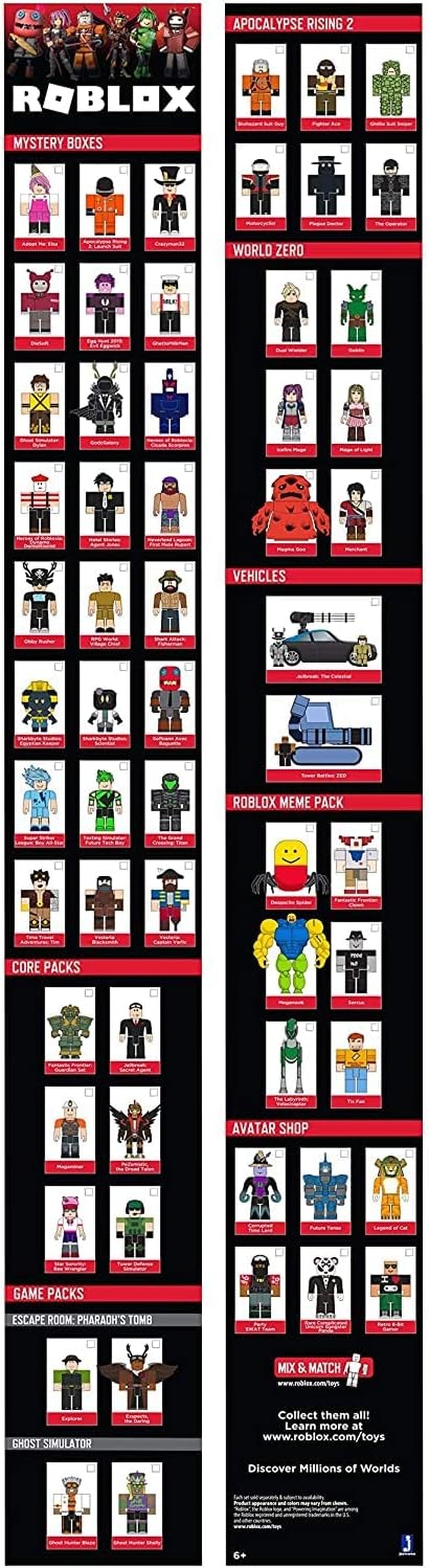 Roblox Fantastic Frontier Guardian Set + 2 Mystery Figures Bundle — 3 Exclusive Virtual Item Codes, Series 8 & Celebrity Collection Series 6