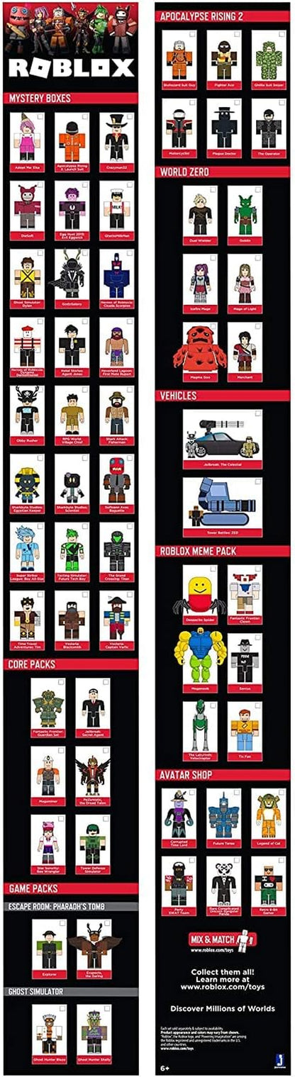 Roblox Fantastic Frontier Guardian Set + 2 Mystery Figures Bundle — 3 Exclusive Virtual Item Codes, Series 8 & Celebrity Collection Series 6