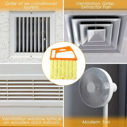 Blind & Vent Cleaning Brush – Washable Dust Duster for Window Blinds, Air Vents & Car Grilles