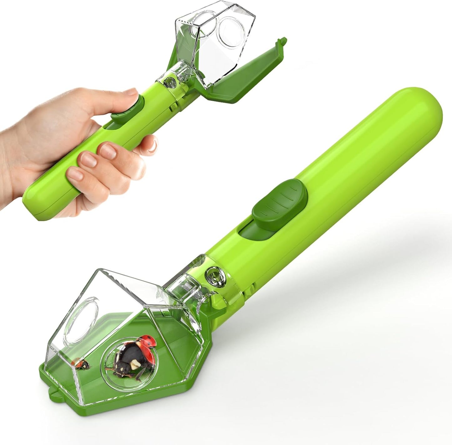 Exciting Bug Catcher Kit for Kids - 6X Magnifier Glass for STEM Exploration, Perfect Indoor & Outdoor Fun, Ideal Christmas & Birthday Gift for Boys, Girls, and Adults - Vibrant Green Design