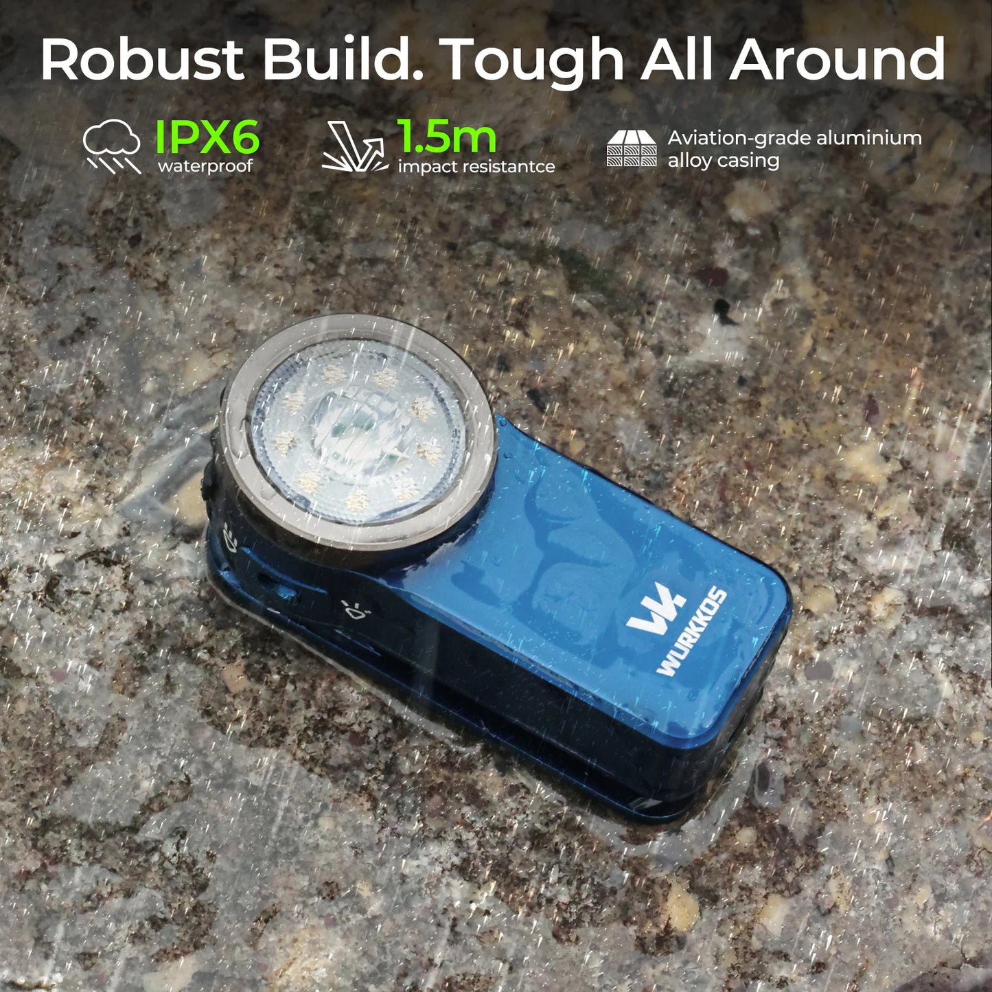 Compact RGB Mini Clip Light - 680LM USB Rechargeable Pocket Flashlight with Magnetic Base
