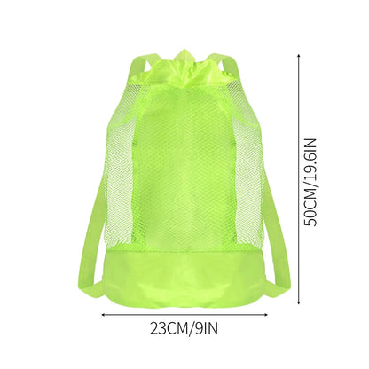 Ultimate Extra-Large Sand-Resistant Beach Backpack - Perfect Kids Pool Toy Storage for Shell Collecting, Travel & Fitness!