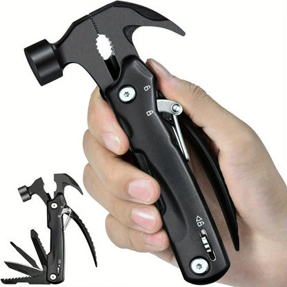 Ultimate 12-in-1 Multitool Hammer - Essential Outdoor Survival Gear for Camping, Hunting, Hiking & Emergency Situations