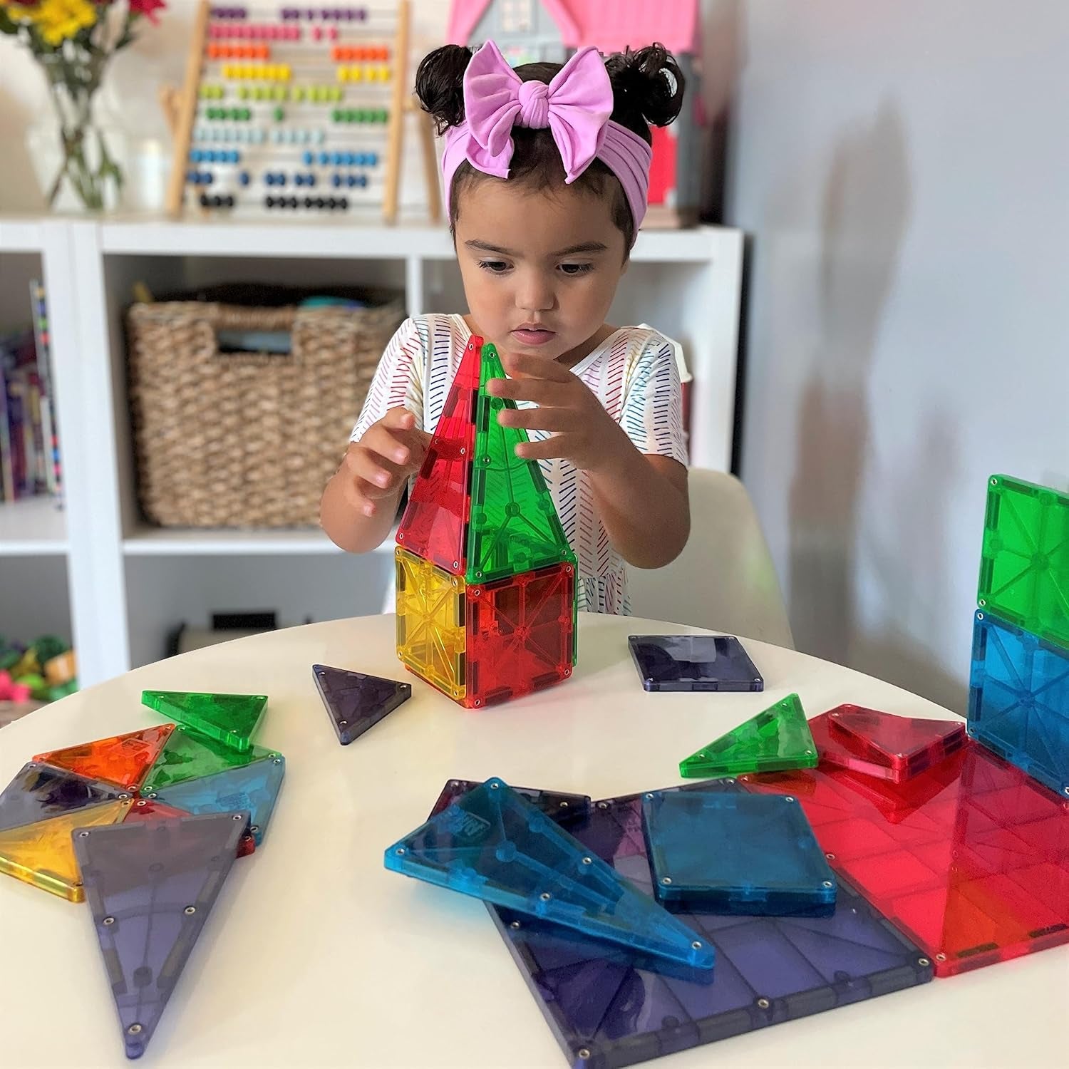 Unleash Creativity with MAGNA-TILES Classic 32-Piece Magnetic Building Set - The Original Construction Toy for Endless Fun!