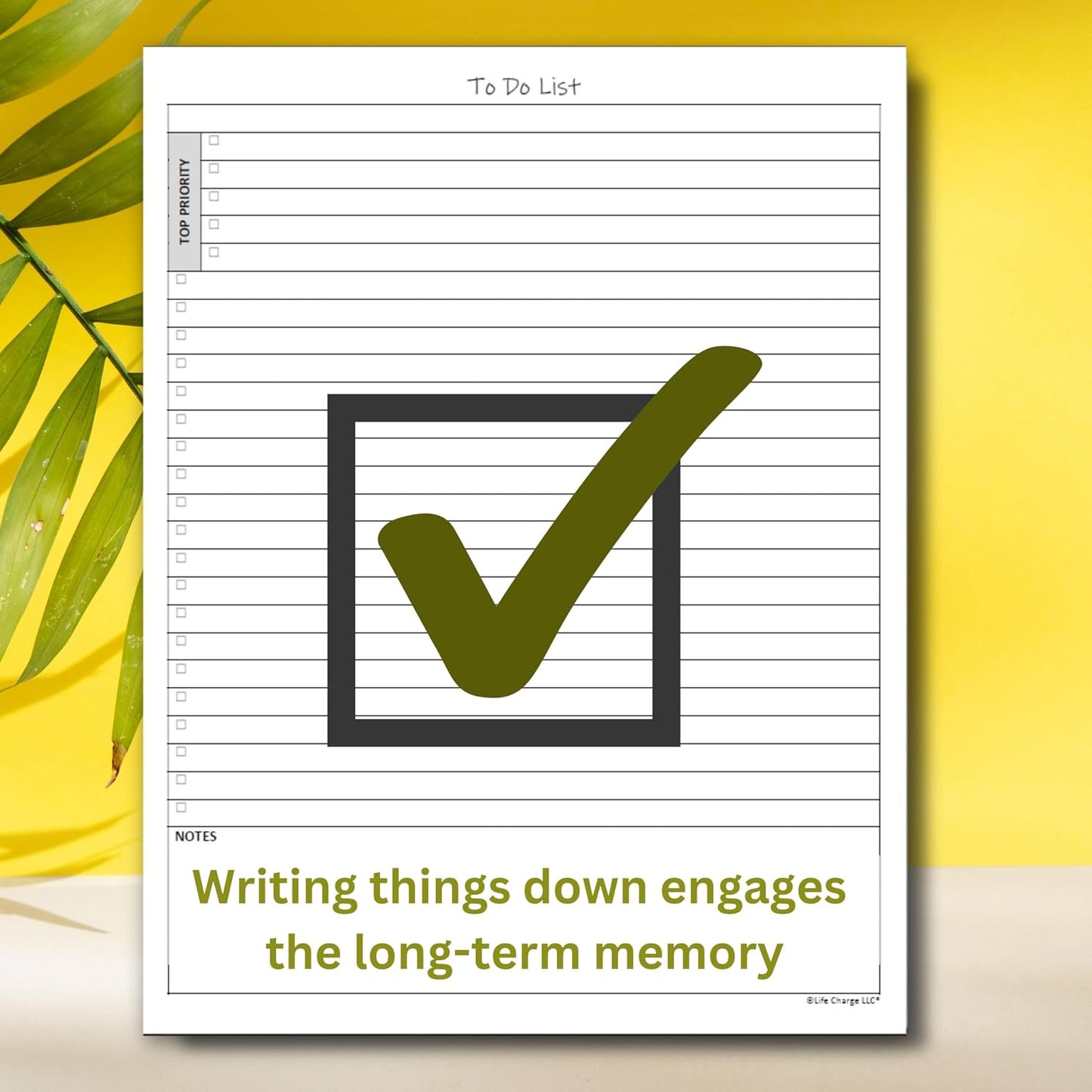 Daily To Do List Notepad — Priority Checklist Planner Pad, Task Organizer, 100 GSM, Multiple Sizes, Undated, Home & Office