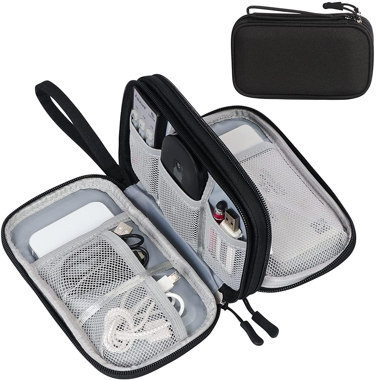 Travel Tech Organizer Pouch – Compact Cable & Charger Storage Bag