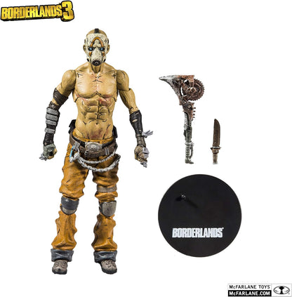 Borderlands 3 Psycho 7-Inch Action Figure — 12+ Points of Articulation, Buzz Axe Accessory, Borderlands 3 Window Box Packaging