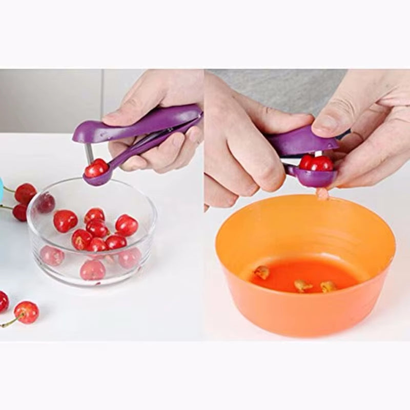 Effortless Cherry and Olive Pit Remover - Essential Fruit and Vegetable Tool