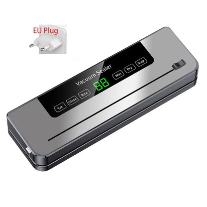 Premium Electric Vacuum Sealer with Built-In Cutter - Effortless Food Storage for Dry & Wet Items!