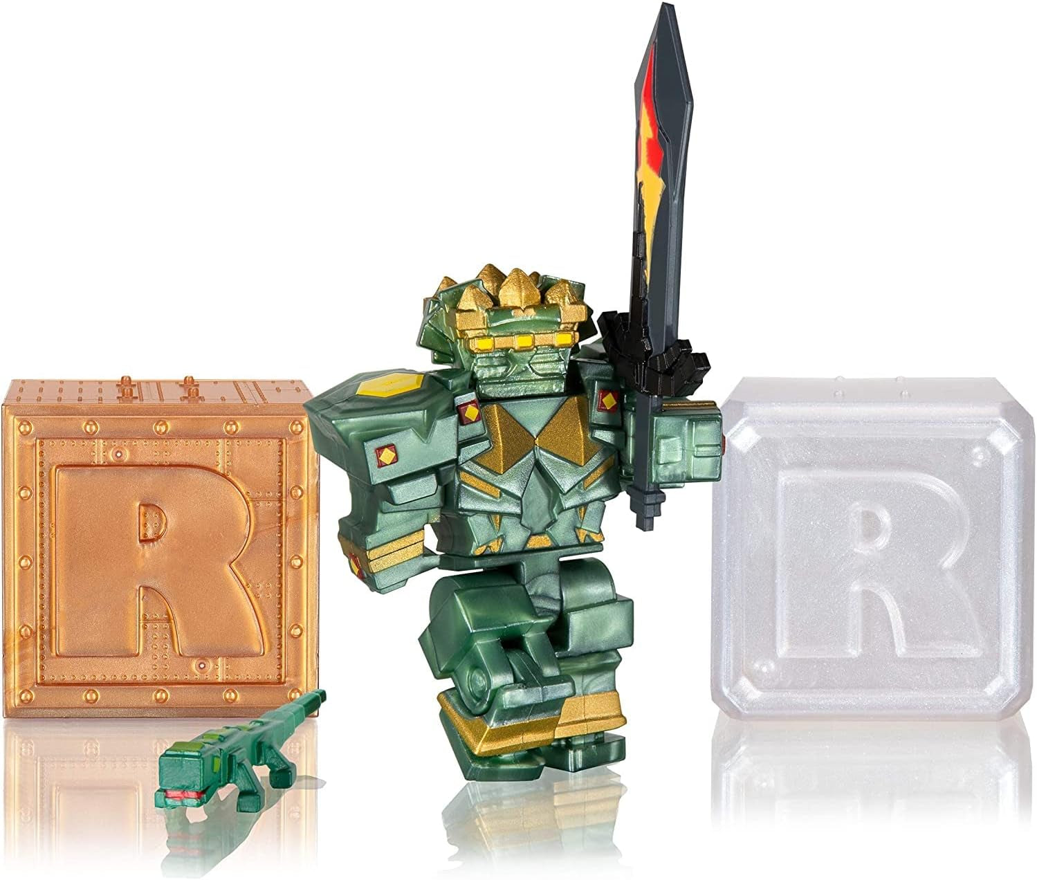 Roblox Fantastic Frontier Guardian Set + 2 Mystery Figures Bundle — 3 Exclusive Virtual Item Codes, Series 8 & Celebrity Collection Series 6